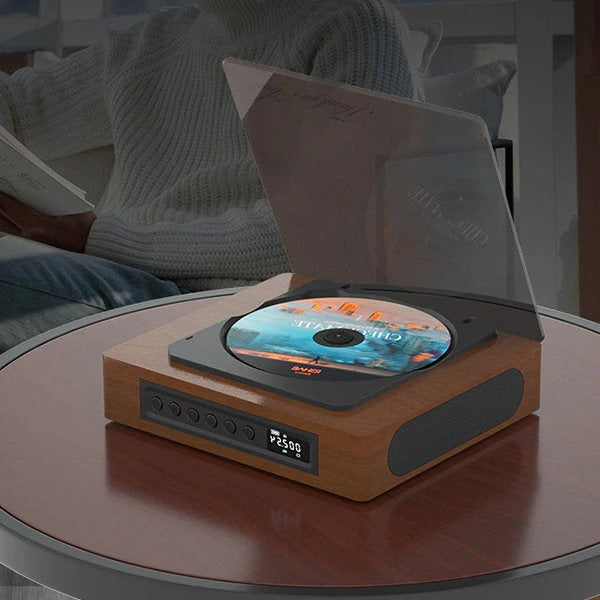 RetroSound™ Bluetooth CD Player - Vintage Design with FM Radio for Music Lovers