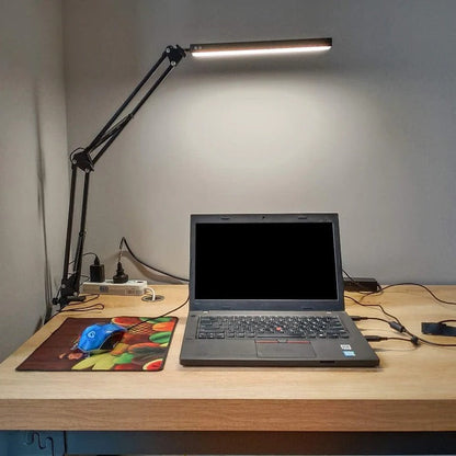 BrightBeam™ Adjustable LED Desk Lamp for Compact Workspaces – Perfect Task Lighting