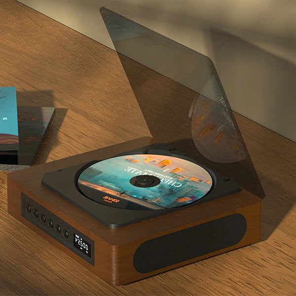 RetroSound™ Bluetooth CD Player - Vintage Design with FM Radio for Music Lovers