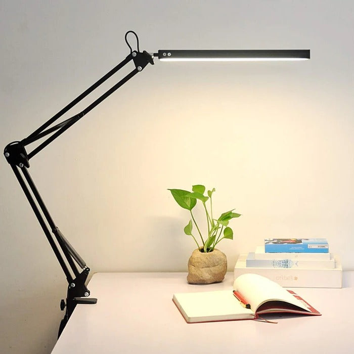 BrightBeam™ Adjustable LED Desk Lamp for Compact Workspaces – Perfect Task Lighting