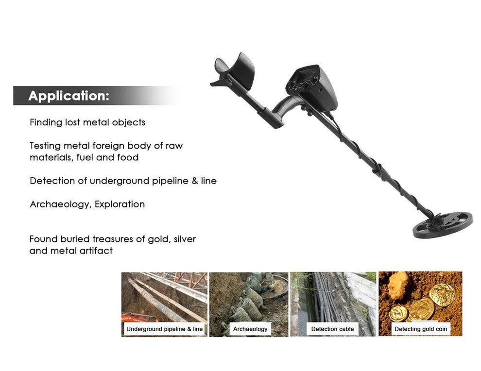 ProScan™ Adjustable Metal Detector for Easy Treasure Hunting Adventures