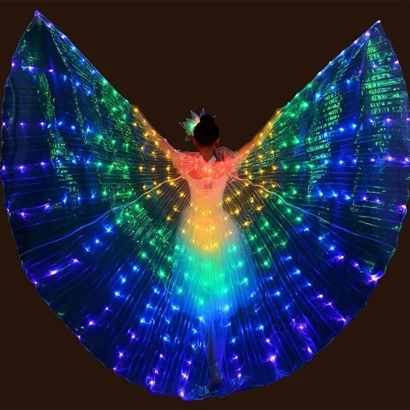 GlowWings™ LED Butterfly Wings for Dancers and Performers - Light Up Your Shows