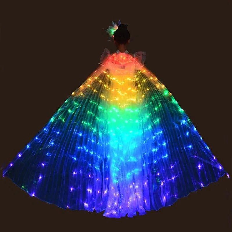 GlowWings™ LED Butterfly Wings for Dancers and Performers - Light Up Your Shows