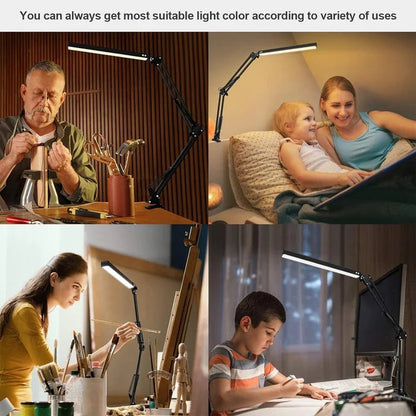 BrightBeam™ Adjustable LED Desk Lamp for Compact Workspaces – Perfect Task Lighting