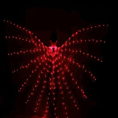 GlowWings™ LED Butterfly Wings for Dancers and Performers - Light Up Your Shows