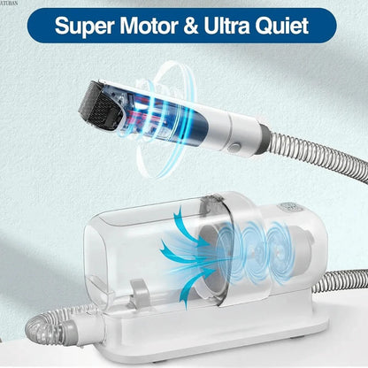 PetGroom™ Dog & Cat Grooming Vacuum Kit with Clippers & Brush for Stress-Free Grooming