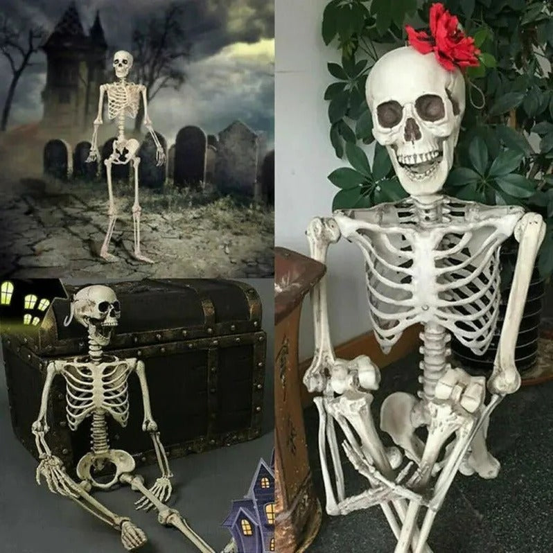 CreepyPose™ Poseable Skeleton Decoration - Perfect for Halloween Skeleton Displays - 4