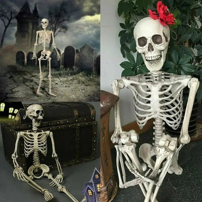 CreepyPose™ Poseable Skeleton Decoration - Perfect for Halloween Skeleton Displays - 4