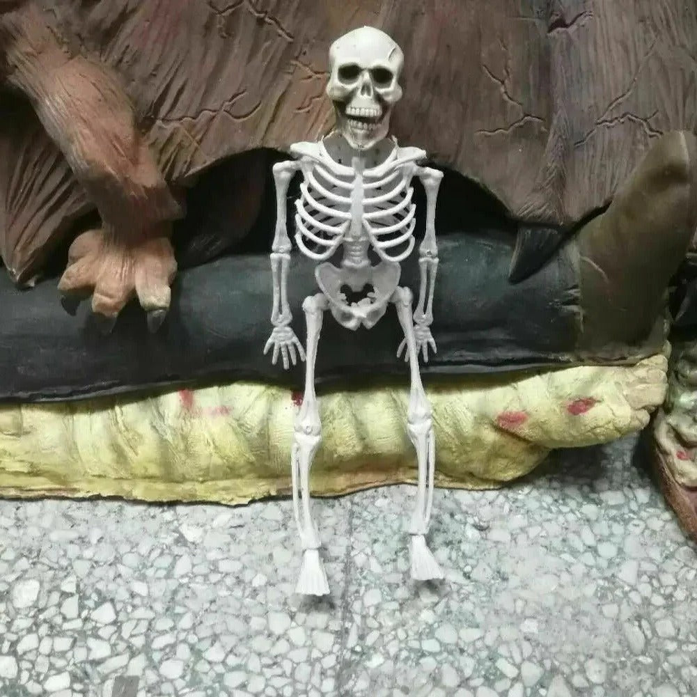 CreepyPose™ Poseable Skeleton Decoration - Perfect for Halloween Skeleton Displays - 3