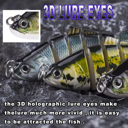 AquaBait™ Fishing Lure for Freshwater & Saltwater Anglers - Realistic Motion - 9