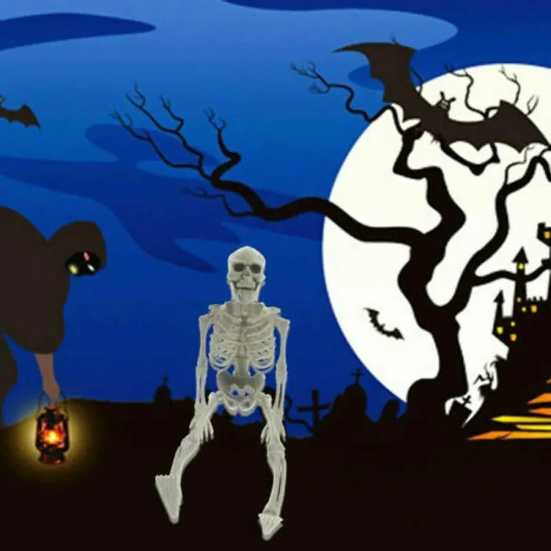 CreepyPose™ Poseable Skeleton Decoration - Perfect for Halloween Skeleton Displays - 2