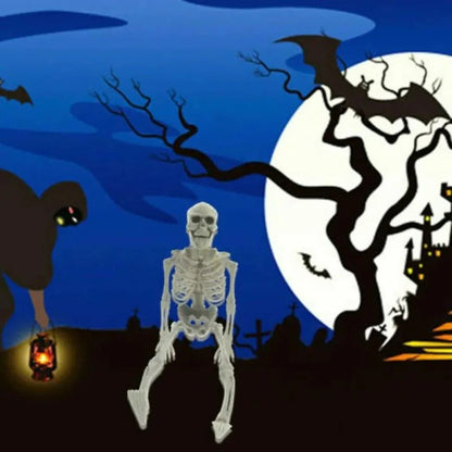 CreepyPose™ Poseable Skeleton Decoration - Perfect for Halloween Skeleton Displays - 2