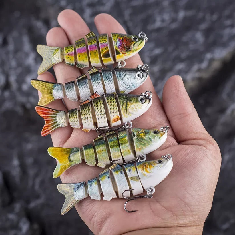 AquaBait™ Fishing Lure for Freshwater & Saltwater Anglers - Realistic Motion - 11