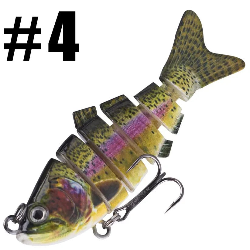 AquaBait™ Fishing Lure for Freshwater & Saltwater Anglers - Realistic Motion - 14