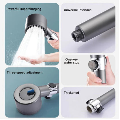 AquaBoost™ High Pressure Showerhead - Filtered Rain Shower Experience for All - 9