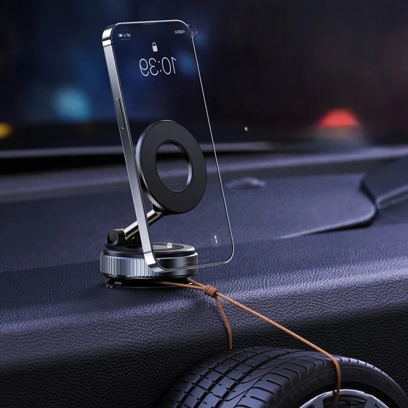MagnaMount™ Rotating Magnetic Car Phone Holder for Safe Navigation