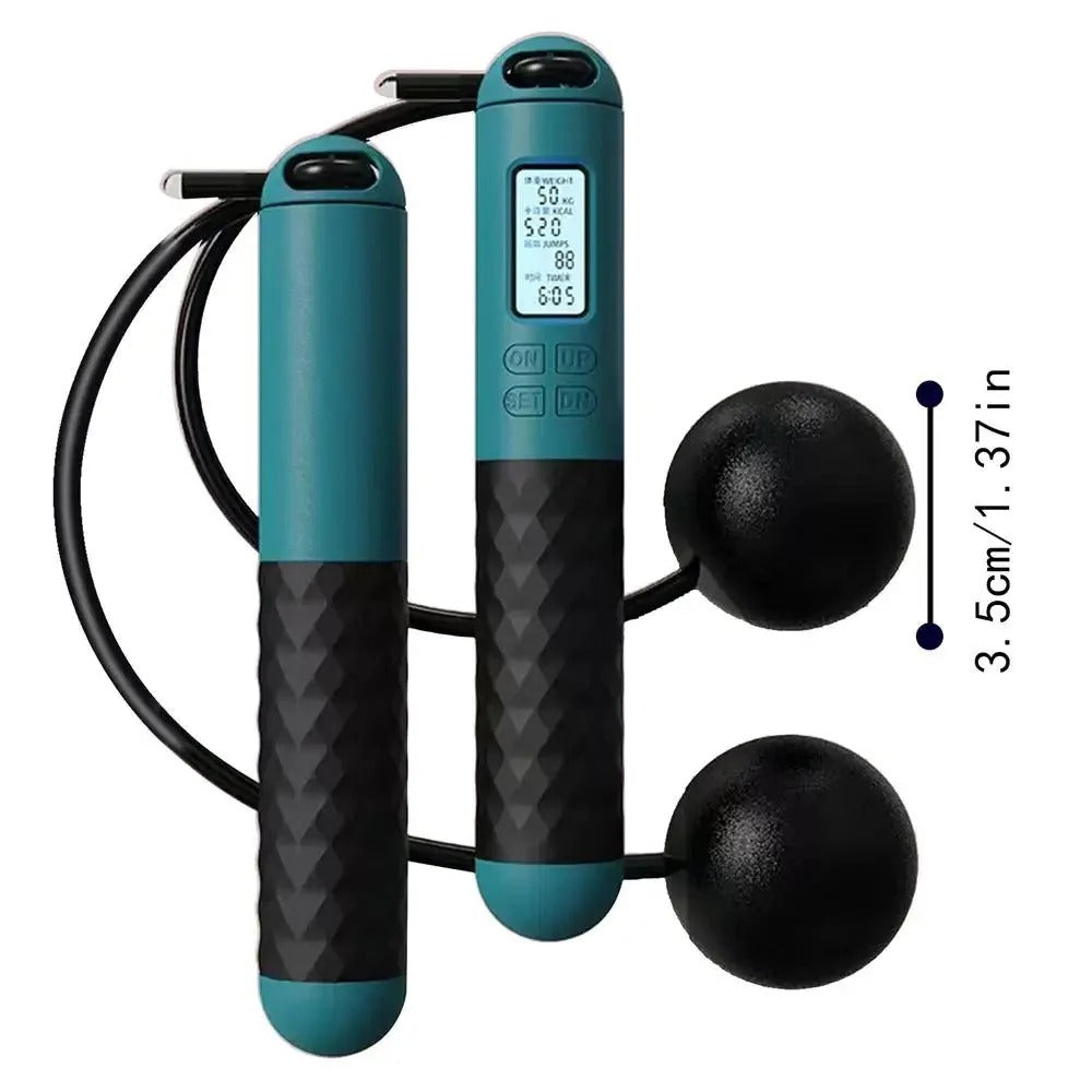 FitFlex™ Cordless Weighted Jump Rope for Indoor Workouts - Perfect for All Fitness Levels