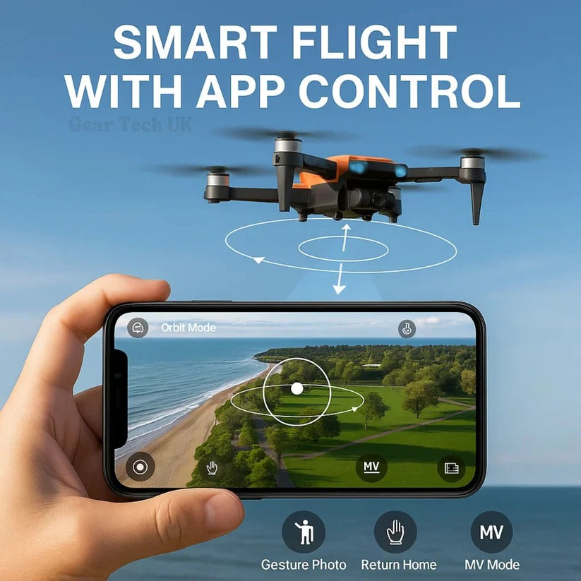 SkyVision™ 8K HD Pro Drone with Dual Camera & GPS for Aerial Photography