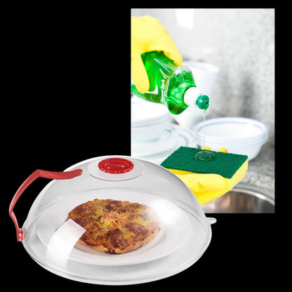 CleanWave™ Microwave Cover - Silicone Food & Plate Protector for Easy Cleanup - 6