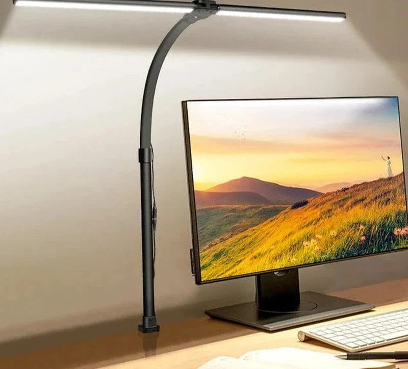 BrightLight™ Dual-Head Desk Lamp for Modern Workspaces and Enhanced Productivity