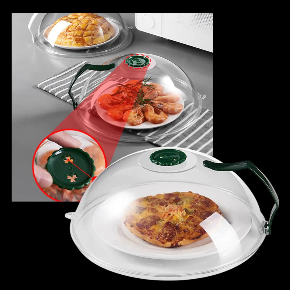 CleanWave™ Microwave Cover - Silicone Food & Plate Protector for Easy Cleanup - 7