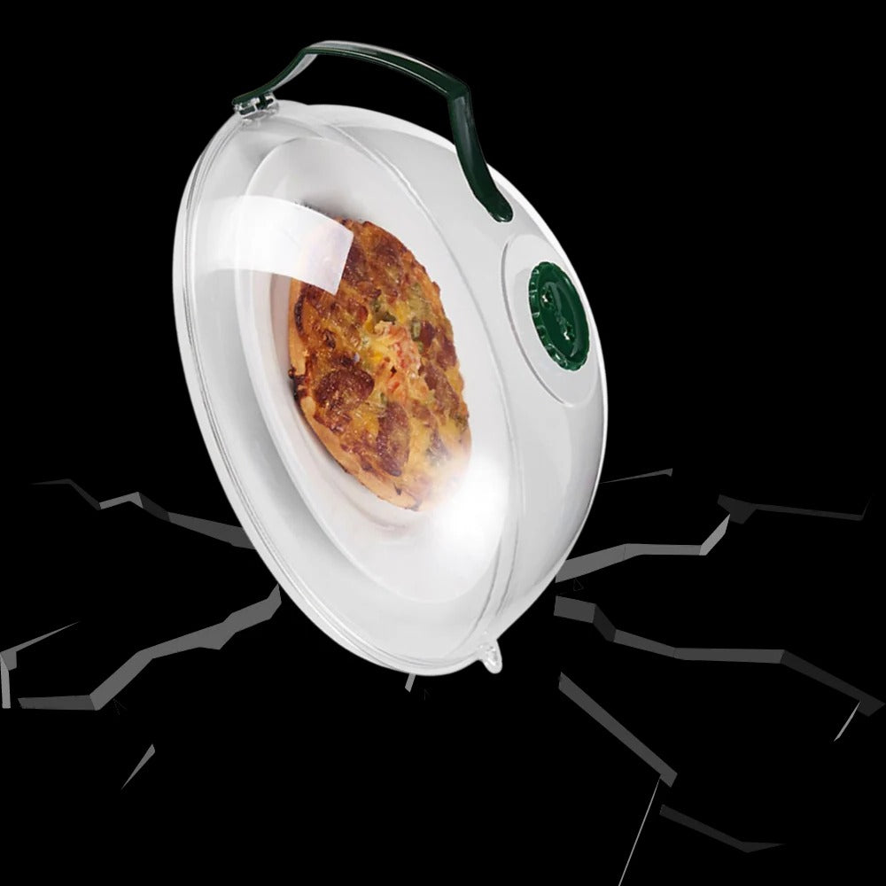 CleanWave™ Microwave Cover - Silicone Food & Plate Protector for Easy Cleanup - 8