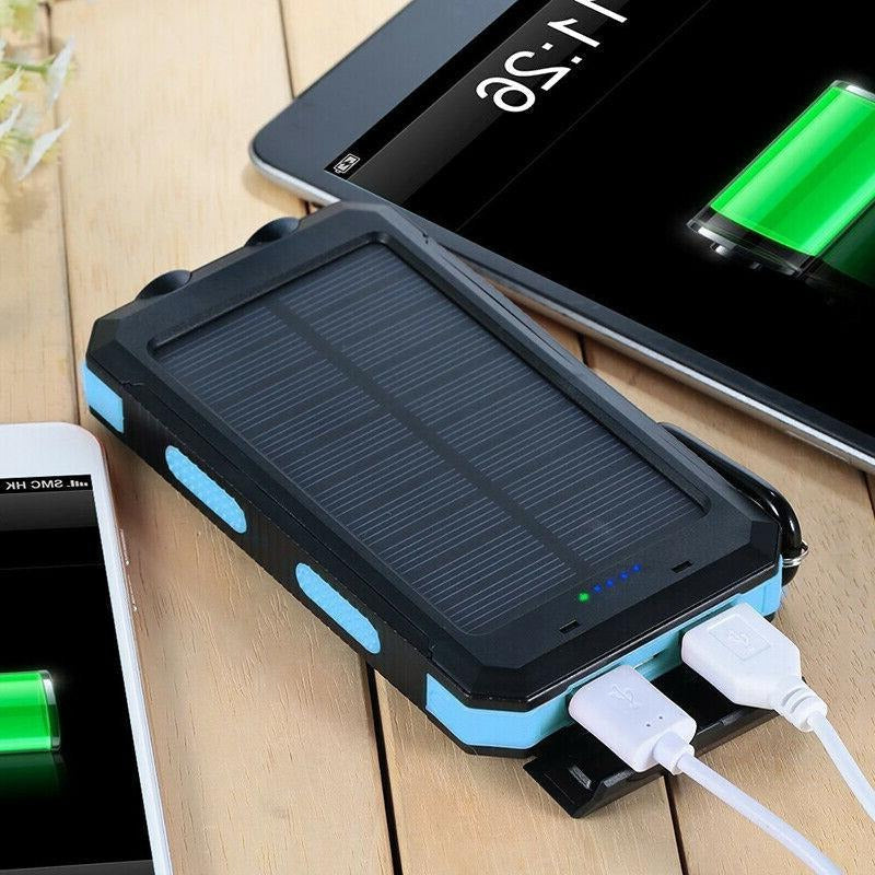 PowerMax™ Waterproof Solar Charger - 500000mAh Portable Solar Phone Charger for Outdoor Use - 3
