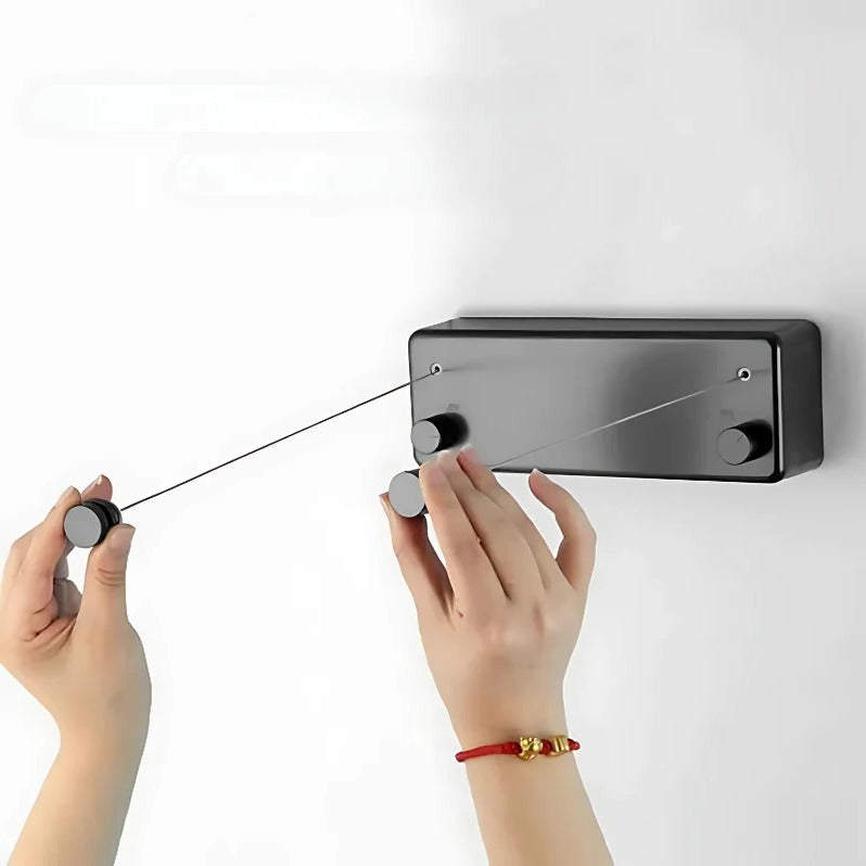 SpaceSaver™ Retractable Clothesline - Ideal Indoor & Outdoor Drying Solution 4