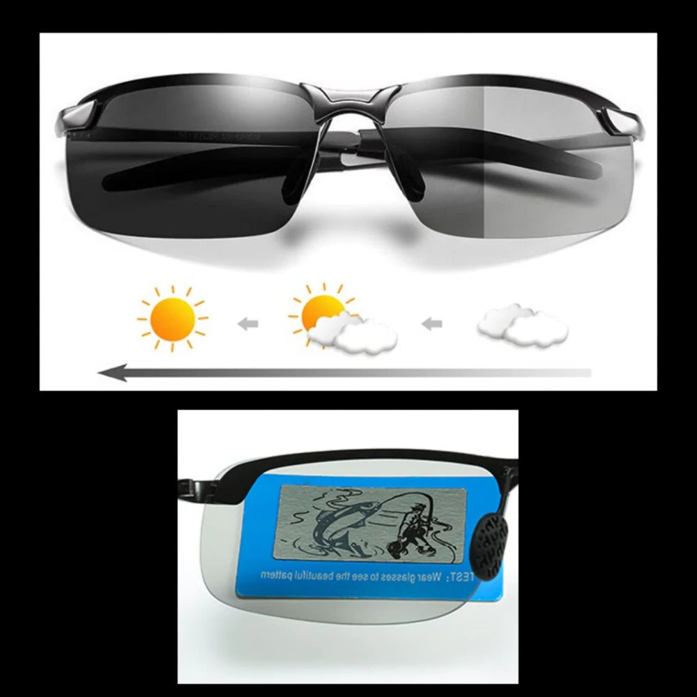 SunShield™ Photochromic UV Sunglasses for Men - Ultimate Eye Protection