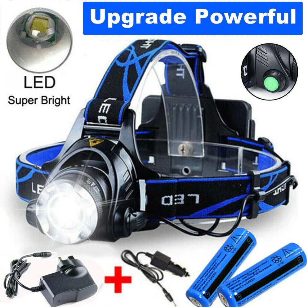 BrightBeam™ Rechargeable LED Headlamp - Best Headlamp for Hands-Free Illumination