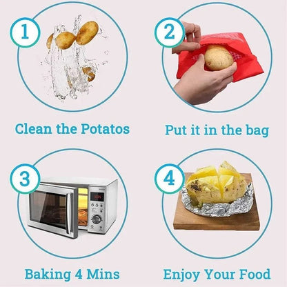 QuickCook™ Microwave Potato Bag for Fast, Even Cooking in Minutes 6