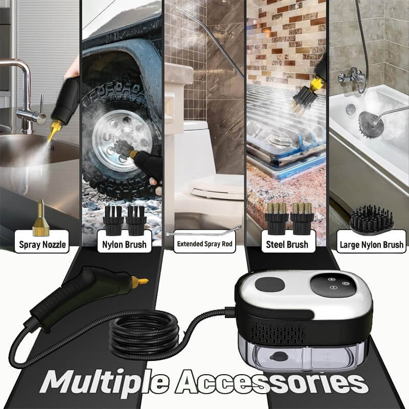 SteamMaster™ 2500W High Pressure Steam Cleaner for Effortless Deep Cleaning - 11