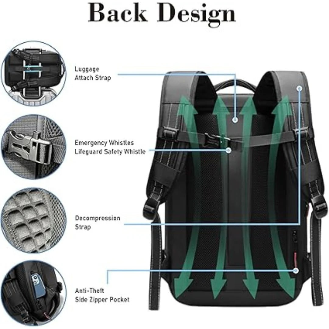 TravelPro™ Vacuum Travel Backpack for Efficient Packing and Organization