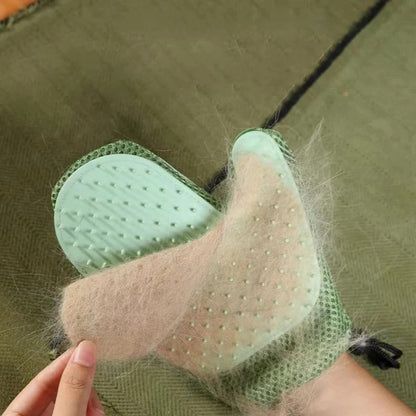 PurrfectGroom™ 2-in-1 Cat Grooming Glove for Effortless Fur Care