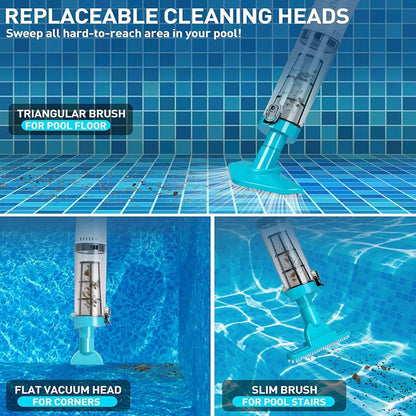 AquaClean™ Cordless Pool Vacuum Cleaner for Effortless Above Ground Pool Cleaning - 7