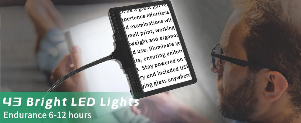 BrightView™ Magnifying Floor Lamp for Crafting and Reading with LED Light