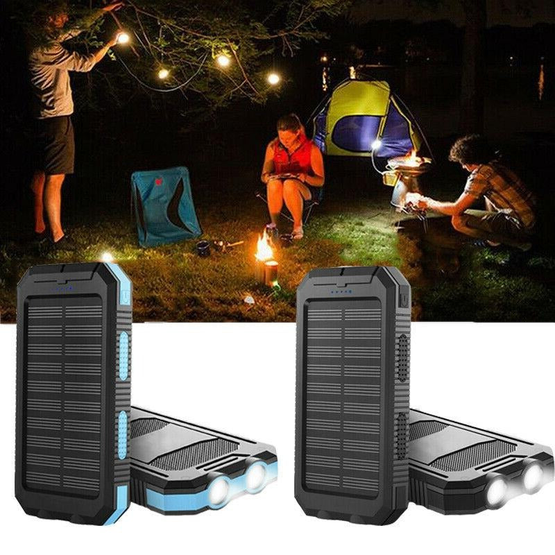 PowerMax™ Waterproof Solar Charger - 500000mAh Portable Solar Phone Charger for Outdoor Use - 16