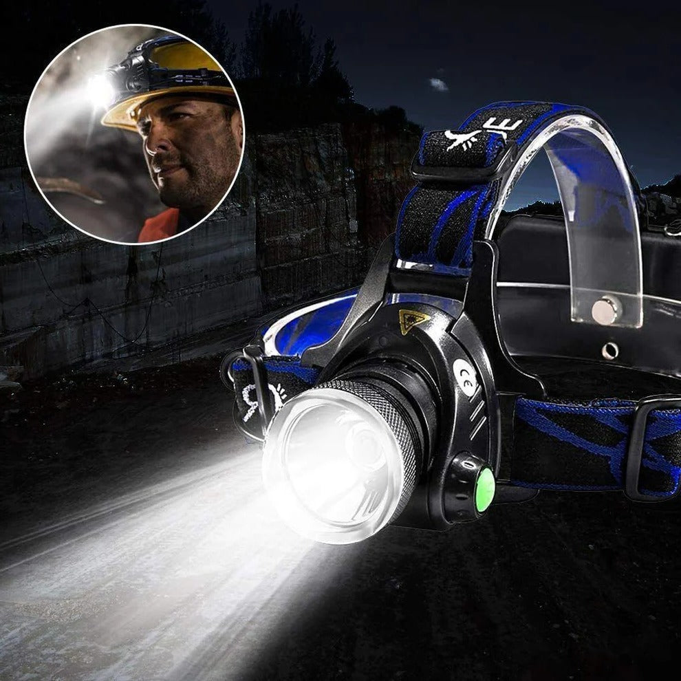 BrightBeam™ Rechargeable LED Headlamp - Best Headlamp for Hands-Free Illumination