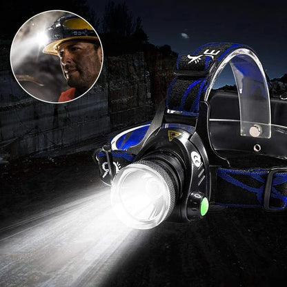BrightBeam™ Rechargeable LED Headlamp - Best Headlamp for Hands-Free Illumination