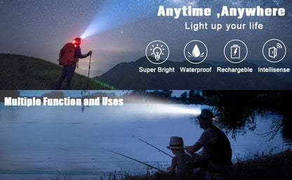 BrightBeam™ Rechargeable LED Headlamp - Best Headlamp for Hands-Free Illumination