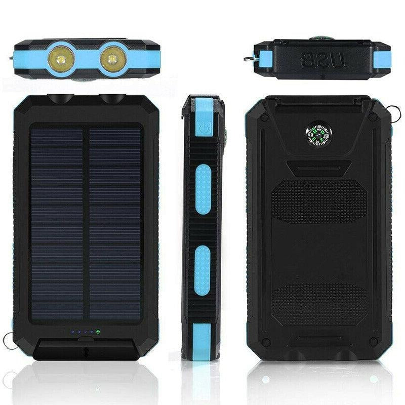 PowerMax™ Waterproof Solar Charger - 500000mAh Portable Solar Phone Charger for Outdoor Use - 17