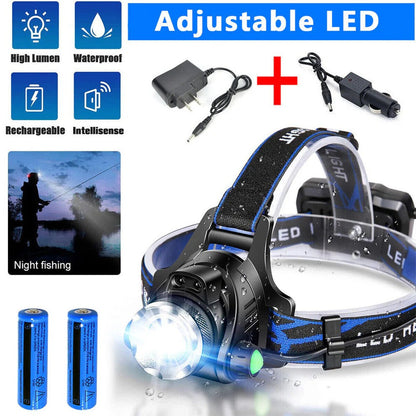 BrightBeam™ Rechargeable LED Headlamp - Best Headlamp for Hands-Free Illumination