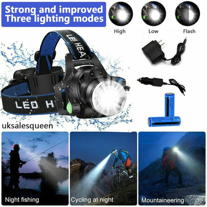 BrightBeam™ Rechargeable LED Headlamp - Best Headlamp for Hands-Free Illumination