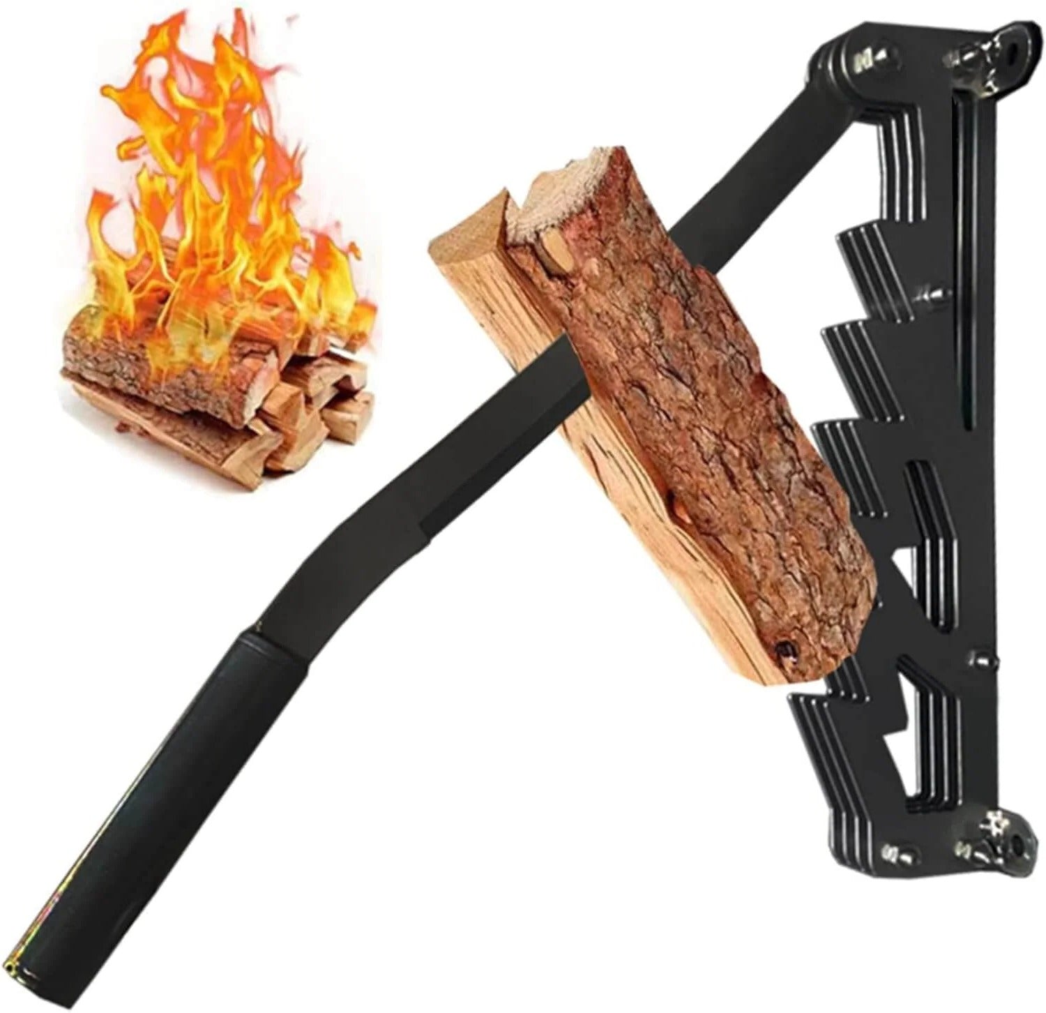 FireMaster™ Wall-Mounted Kindling Splitter for Effortless Wood Preparation - 1