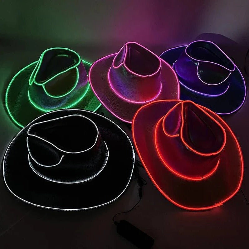 BrightStar™ LED Cowboy Hat for Parties and Themed Events 8