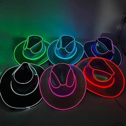 BrightStar™ LED Cowboy Hat for Parties and Themed Events 10