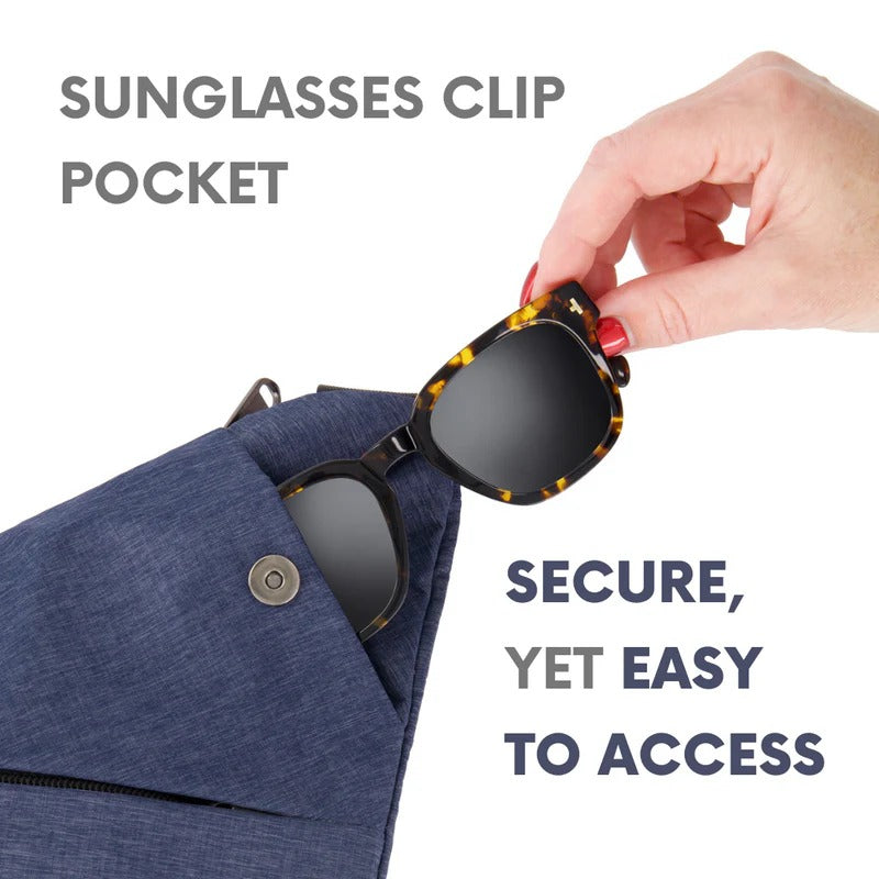 SecureCarry™ Black Crossbody Bag for Unisex Everyday Use – Anti-Theft Design