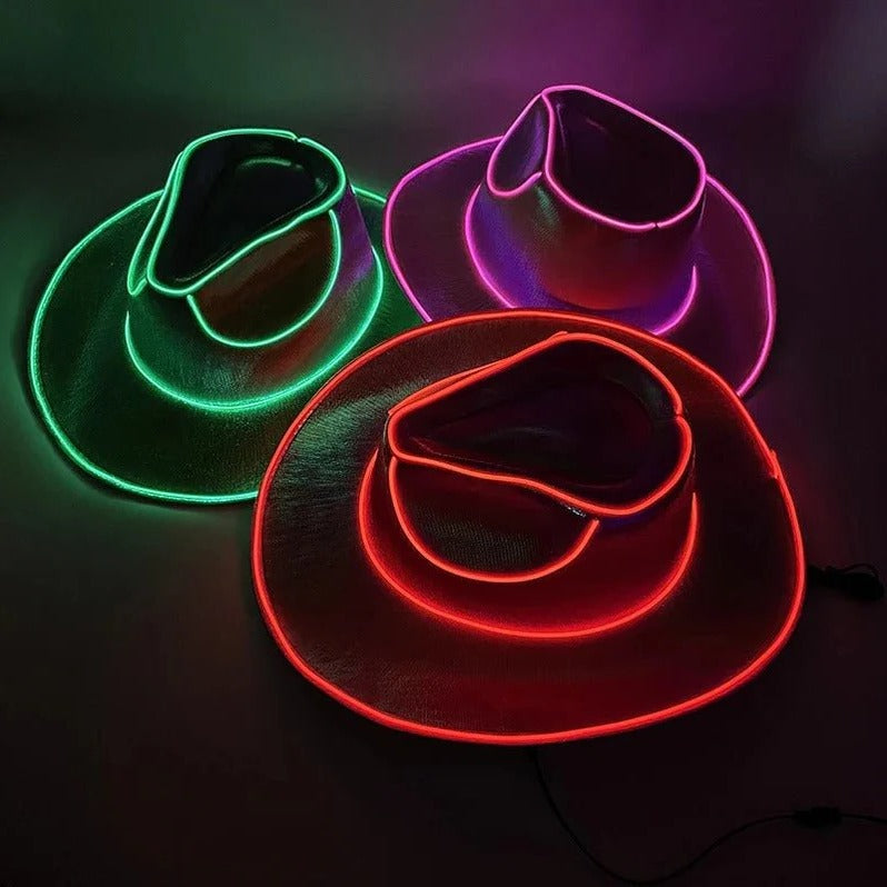 BrightStar™ LED Cowboy Hat for Parties and Themed Events 11