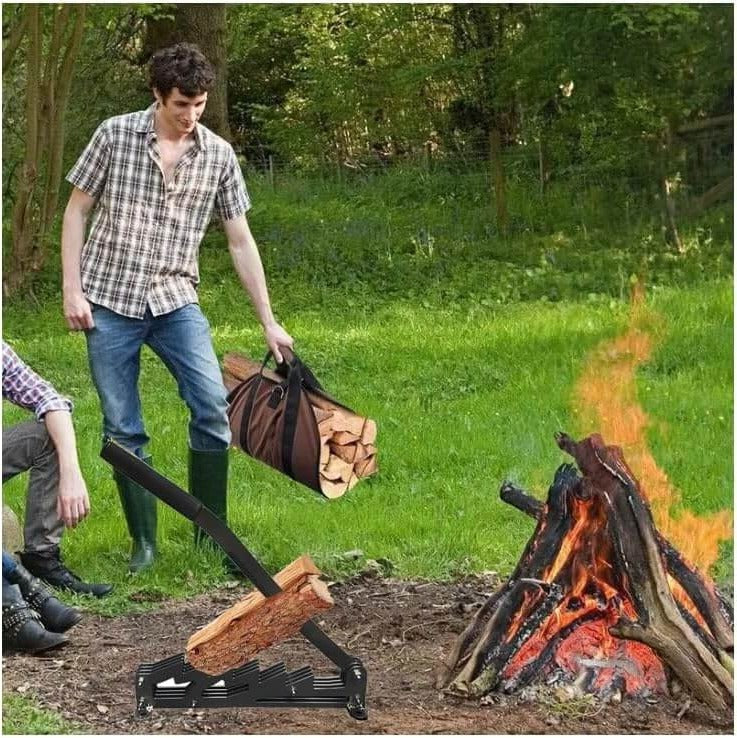 FireMaster™ Wall-Mounted Kindling Splitter for Effortless Wood Preparation - 6