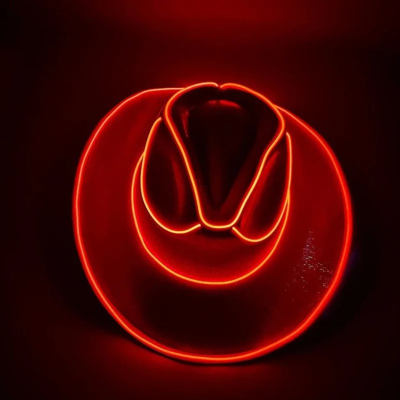 BrightStar™ LED Cowboy Hat for Parties and Themed Events 3